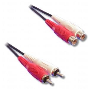 2xRCA mâle/ 2xRCA femelle 2m50  ***blister***