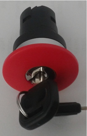  Bouton arrêt d'urgence à clé 