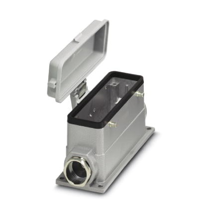 Embase en saillie, pour étrier transversal, hauteur 67 mm, presse-étoupe, 1x Pg21, couvercle de protection