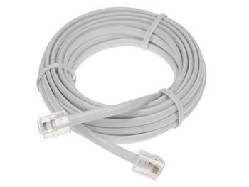 CORDON RJ11/RJ11  5M paire torsadée GARANTI ADSL .beige 