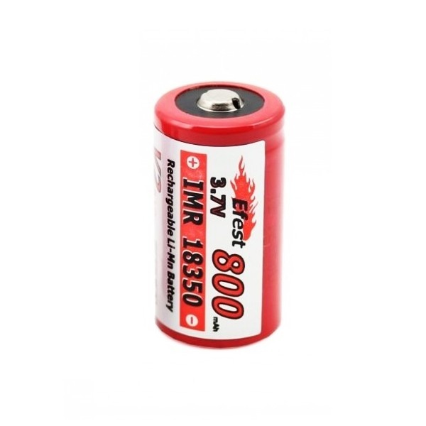  Accus lithium industriels IMR 18350 Li-Mn 3.7V 800mAh  