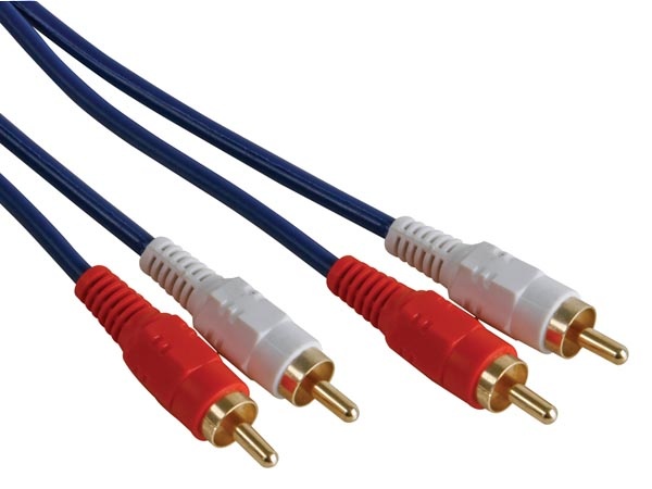  CABLE AUDIO - 2 x RCA MALE VERS 2 x RCA MALE, 5m