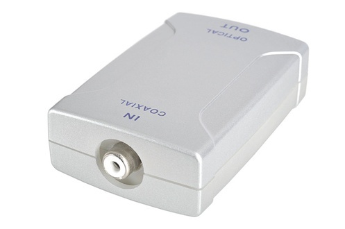 ADAPTATEUR COAXIAL  VERS OPTIQUE  NUMERIQUE **blister**