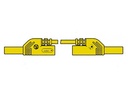  CORDON DE MESURE ISOLE 4mm 100cm AVEC REPRISE - JAUNE (MLB-SH/WS 100/1)