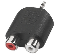 ADAPTATEUR 2 RCA F/JACK 2,5M ST
