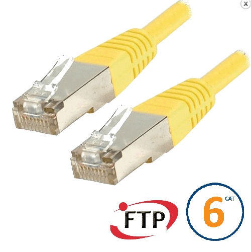 Cordon RJ45 Cat 6 FTP Classic 1m jaune 