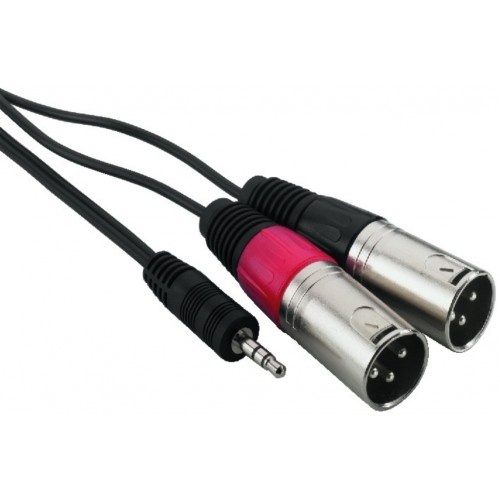 CORDON AUDIO JACK3,5M ST/2 XLR M*1M