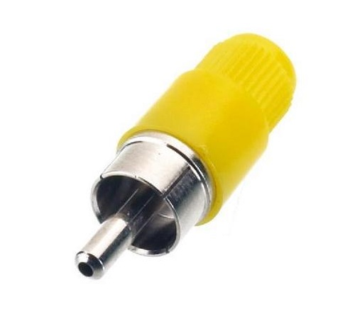  RCA M JAUNE PLASTIQUE