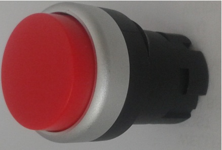  Bouton Poussoir momentané rouge non affleurant