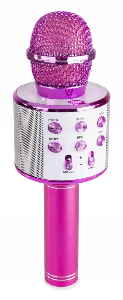 KM01P Karaoke Microph. BT/MP3 Pink