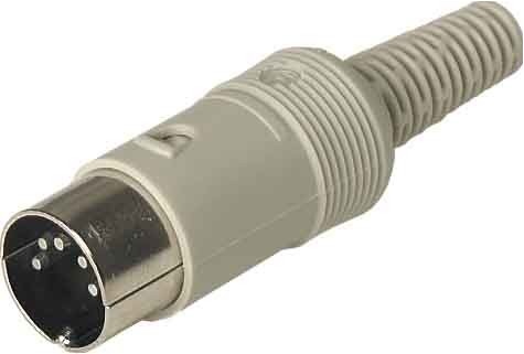 Fiches mâles din gris, droites, à souder. Connecteurs DIN suivant DIN 45321, enfichage compatible à CEI 60130-9.