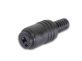 FICHE DIN 2 BROCHES - FEMELLE A VISSER, QUALITE SUPERIEURE