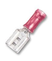 CECF4R/100PCES CLIP FEMELLE 4.8 X 0.8 ROUGE sachet de 100 pièces