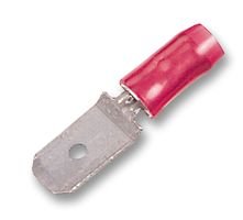 CECM4R/100PCES CLIP MALE 4.8 X 0.8 ROUGE