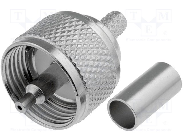 Fiche PL-259 Male Droit A sertir pour RG58