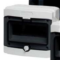 Coffret modulaire 1 rangée 8 modules 200*200*120mm à porte transparente