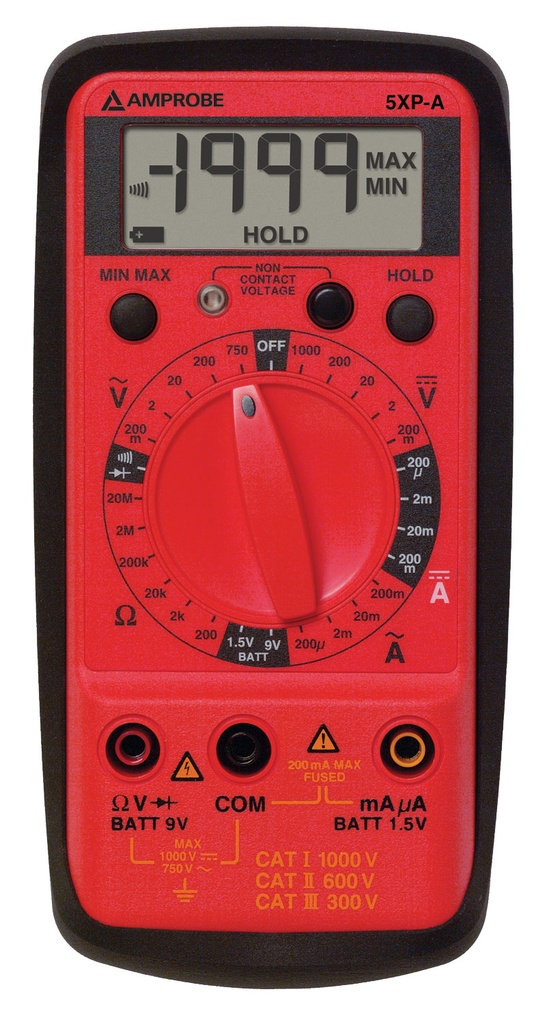 5XP-A Multimètre numérique compact avec mesure de tension sans contact