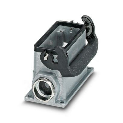 Embase en saillie, avec étrier longitudinal, hauteur 67 mm, presse-étoupe, 1x Pg21