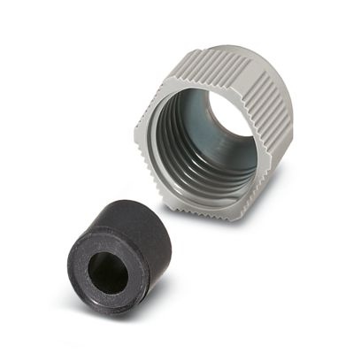 Ecrou-chapeau SUB-D avec joint de câble, pour diamètre de câble de 5 mm à 10 mm, pour capot passe-câble VS-15-...