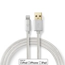 Lightning Câble | USB 2.0 | Apple Lightning à 8 broches | USB-A Mâle | 480 Mbps | Plaqué or | 3.00 m | Rond | Nylon / Tressé | A