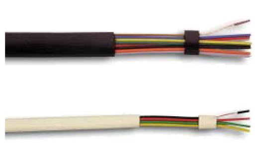 CABLE TELEMATIQUE PLAT 4 COND (AWG28N)  NOIR (LE METRE)