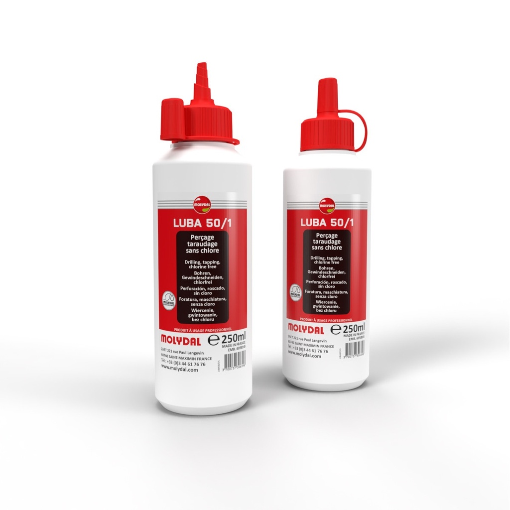 FLUIDE DE TARAUDAGE-ECORESPONSABLE-LUBA 50/1-FLACON 250ML  