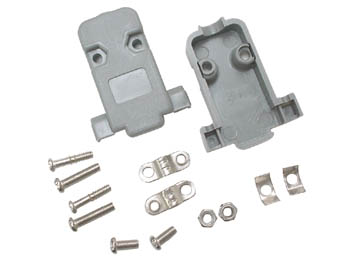 CAPOT PLASTIQUE POUR CONNECTEUR SUB-D 9 BROCHES