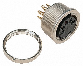 EMBASE DIN METAL 7B FEM.VERROU