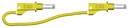 cordon sécu d4 rep.AR PVC 0.75mm² Lg 25cm jaune