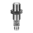Détecteur de mesure de distance à ultrasons Boîtier métallique  M18*64mm, IP67, sortie 4-20mA connecteur M12 4 pôles, portée 100