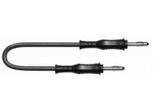 cordon MM simple d2 Sili0.40mm² Lg 100 cm noir