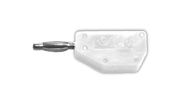 fiche mâle d.2 à reprise AR blanche