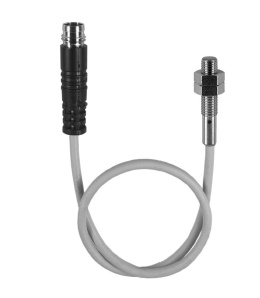 Détecteur inductif  Boîtier métallique M4*22  24VDC - PNP NO - connecteur M8 déporté  Portée: 0,8mm noyé