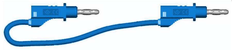 c. lab rep.AR d4 Sili 0.75 mm² Lg 200 cm bleu