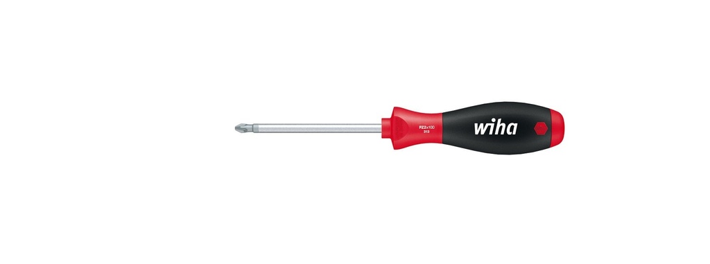 Wiha Tournevis SoftFinish® Pozidriv avec lame ronde (00770) PZ1 x 80 mm