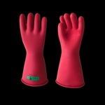 Gants isolants en Latex, classe 3 (26 500 VAC - 39 750 VDC) T 9, bord roulé. Norme EN 60903: 2003 (IEC 60903: 2014). Finition We