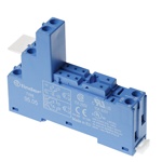 Support 10A 250V, température ambiante -40° à 70°C, pour séries 4051, 4052 et 4061, de couleur bleue, raccordement bobine et con