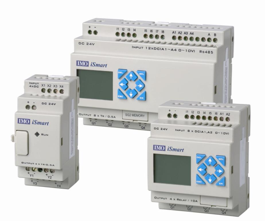I-Smart, 24 Vdc, 8e 24Vdc, 8s relais, 4e ana avec afficheur
