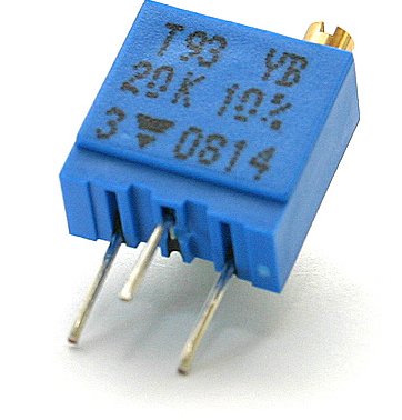 POTENTIOMETRE AJUSTABLE