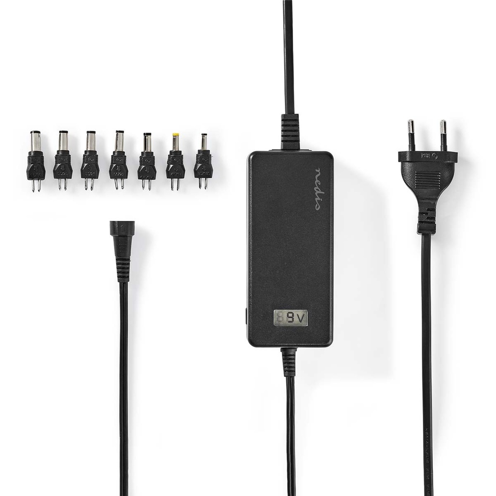 Adaptateur secteur universel | 36 W | 5 - 24 V DC | 1.80 m | 2.4 A - 3.0 A A | 7 plug(s) | Noir