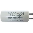 CONDENSATEUR MOTEUR VOLET FOND PLAT   3,3µF - 450V -  Ø25x56mm COSSE 2.8