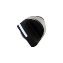 Harmony XB4 - tête de bouton tournant - à manette - noir - Ø22 - collerette dépassante - métal chromé - 2 positions - fixes - fi