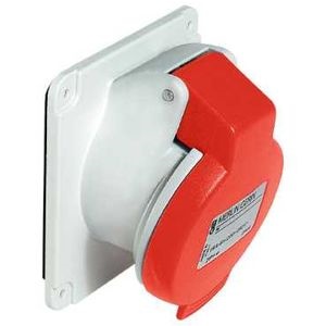 Mureva - prise industrielle basse tension inclinée - 32A - 380...415 V - CA - 3P+T - 50/60 Hz - IEC 60309-1&2 - vis imperdables 