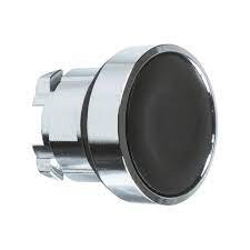 Harmony XB4 - tête de bouton-poussoir non lumineux - Ø 22mm - Collerette métal - poussoir affleurant non lumineux - noir - sans 