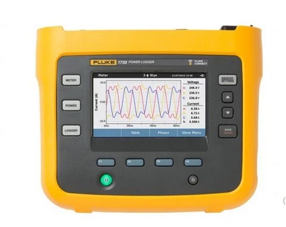 Fluke-1736 EUS Analyseur d'énergie électrique, livré complet en sacoche avec 4 sondes Flex 1500 Aac, câble de prise tension, Ver