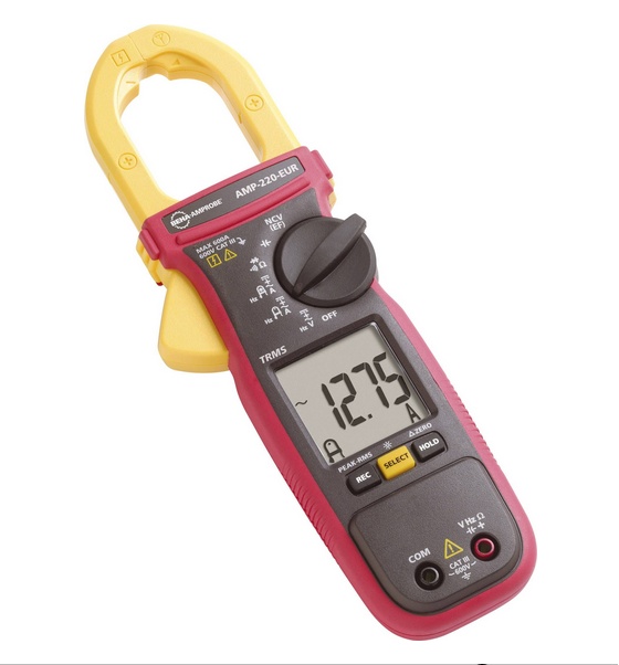 AMP-220-Eur Pince-multimètre TRMS 600 Aac/dc, enserrage 35 mm