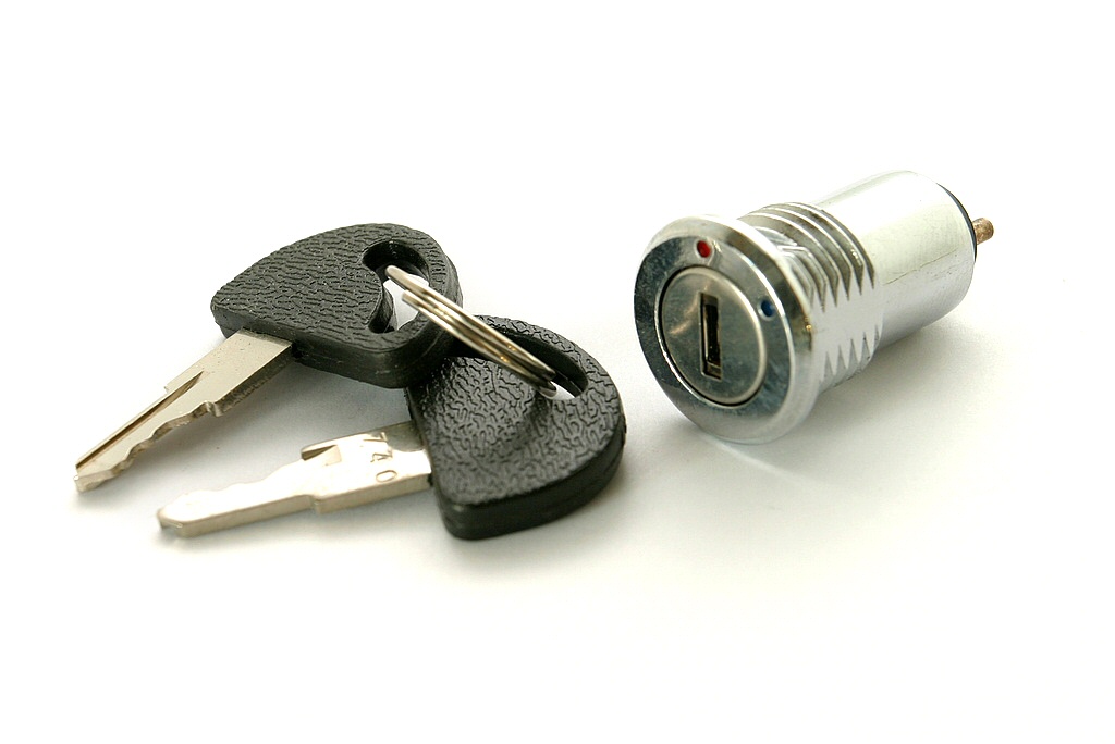 DS318BB INTERRUPTEUR A CLE PLATE 1T