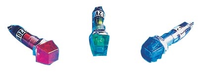 VOYANT BLEU 12V CARRE