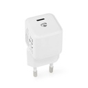 Chargeur mural | 30 W | Fonction de charge rapide | 1.5 / 2.0 / 2.5 / 3.0 A | Nombre de sorties: 1 | USB-C | Sélection Automati