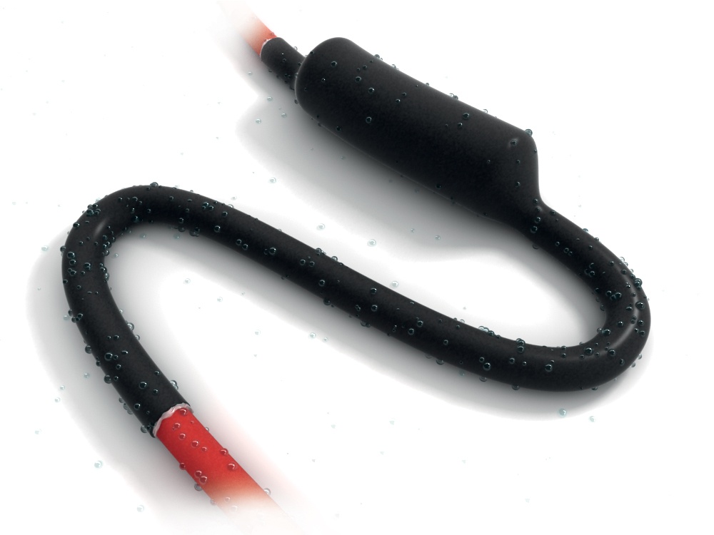 Gaine thermorétractable haute flexibilité avec adhésif. Barre de 1.20 m, retreint 3:1, épaisseur 1.4 mm, diam. 9/3 mm, noir. Pol